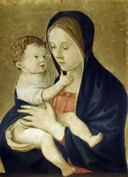 Jungfrun och barnet, ca 1470-1475.