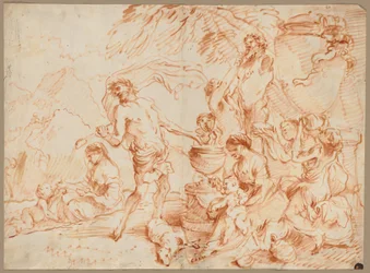Bacchanal Before a Herm