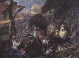Bacchantes och en Satyr
