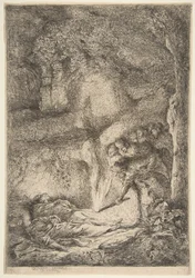 Att hitta de heliga Petrus och Paulus kroppar, 1645-51.