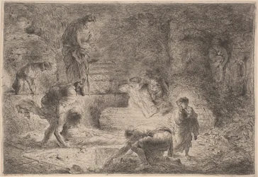 Tobit begraver de döda