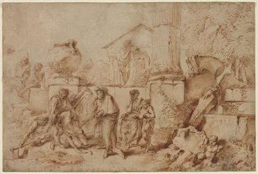 Tobit begraver de döda, 1640-talet.