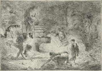 Tobit begraver de döda, ca 1647-51