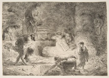 Tobit begraver de döda, ca. 1647-51.