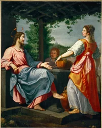 Kristus och den samaritanska kvinnan vid brunnen (målning på duk)