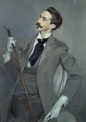 Greve Robert de Montesquiou (1855-1921) 1897 (olja på duk)