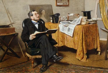 Interiör med figur, av Giovanni Boldini