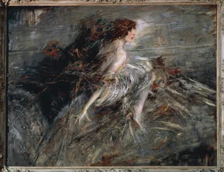 Italien, Rom, Porträtt av Marchesa Luisa Casati