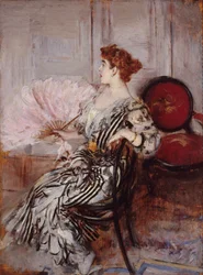 Porträtt av Madame Torre, ca 1900 (olja på duk)