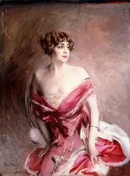 Porträtt av Mlle. de Gillespie, Damen från Biarritz, 1912
