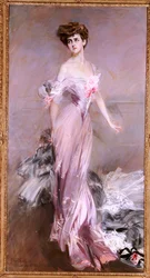 Porträtt av Mrs Howard-Johnston, 1906