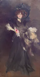 Porträtt av mademoiselle Lantelme