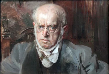 ""Porträtt av målaren Adolph von Menzel (1815-1905)"" Peinture de Giovanni Boldini (1842-1931) 1895 Statliga museer, Berlin