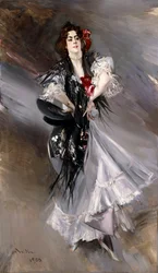 Porträtt av Anita de la Feria, den spanska dansaren, 1900