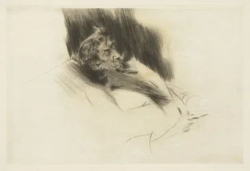 Whistler sovande, 1897