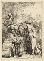 Egi Monumentum (konst som skriver in Minervas sköld)
