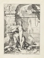 Daedalus ger Ikaros sina vingar