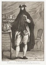 Le Masque au caffé (Den maskerade mannen som tar kaffe)