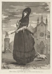 Le Zendale (Kvinna i huva, eller kvinnan som återvänder från kyrkan)