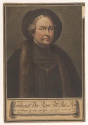 Porträtt av konstnären Rembrandt Harmensz. från Rhen Porträtt av konstnärer (serietitel)