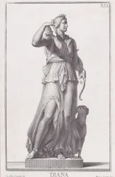 Staty av Diana, 1734.