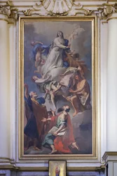 Målning tillägnad Jungfrun, Domenico Pestrini, San Luca-madonnans helgedom