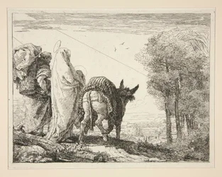 Mary Holding her Child in her Arms, från serien Idee pittoresche sopra la fuga in Egitto (Flight into Egypt)