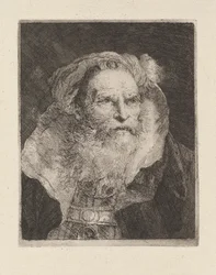 Old Man Meditering, från Raccolta di Teste (Samling av huvuden)