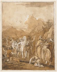 Kristi avklädning, ca. 1785-1790.