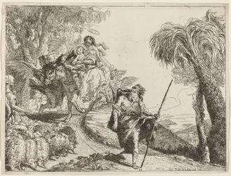 Flygningen med Joseph i förgrunden