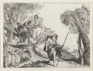 Flygningen med Joseph i förgrunden