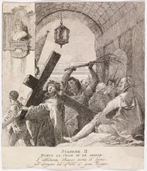 Via crucis - Station II. Jesus tar upp sitt kors