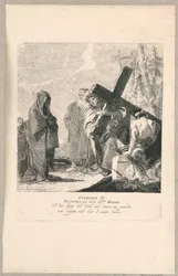 Via crucis - Station IV, Han möter sin mor