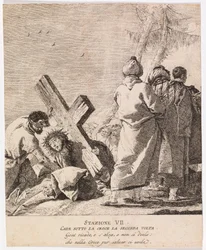 Via crucis - Station VII. Jesus faller för andra gången