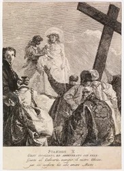 Via crucis - Station X. Jesus blir avklädd sina kläder