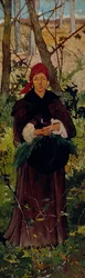 Etruskisk kvinna, ca 1865 (olja på pannå)