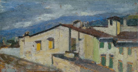 Tak vid Via Nazionale i Florens, cirka 1867