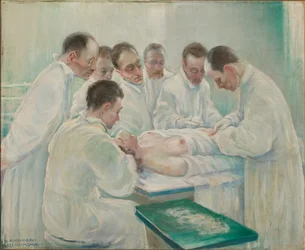 Kirurgi (olja på duk)