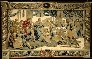 Amor förklädd till Aeneas son, överlämnar gåvor till Dido