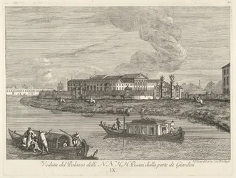 Utsikt över Villa Pisani, 1730-72.