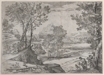 En familj vid en flod, 1643.