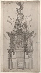 Katafalken, 1626-80.