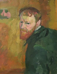Självporträtt av Giacometti, Giovanni (1868-1933). Olja på duk, ca. 1913, Mått: 65x50. Kunsthaus Zuerich