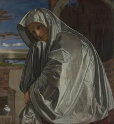 Maria Magdalena på väg till Kristi grav. Omkring 1535-40