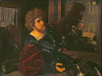 Porträtt av Bernardo di Salla (olja på panel)