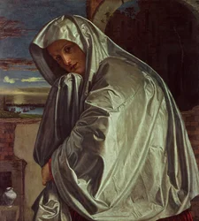 St. Maria Magdalena närmar sig graven