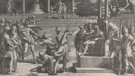 Sankt Paulus martyrskap och Sankt Peters fördömelse, 1524-27.