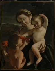 Madonna med barnet och barnet Johannes Döparen