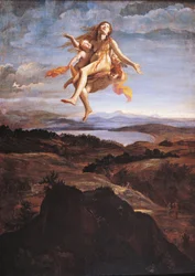 Maria Magdalena upptas till himlen av änglar, av Giovanni Lanfranco (1582-1647)