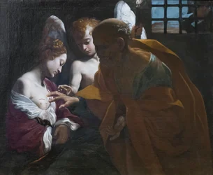 Sankt Peter som helar helgonet Agatha i fängelse